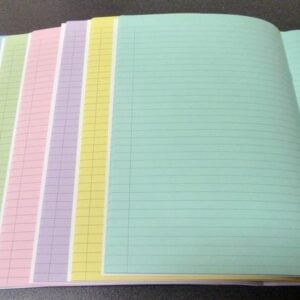 Coloured Paper Exercise Books 64 page